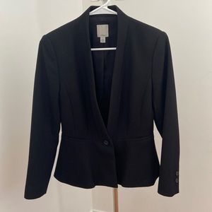 Halogen Peplum Jacket Black 2 petite